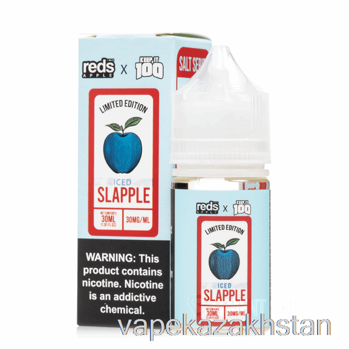 Vape Disposable Iced Slapple - 7 Daze x Keep It 100 Salts - 30mL 30mg
